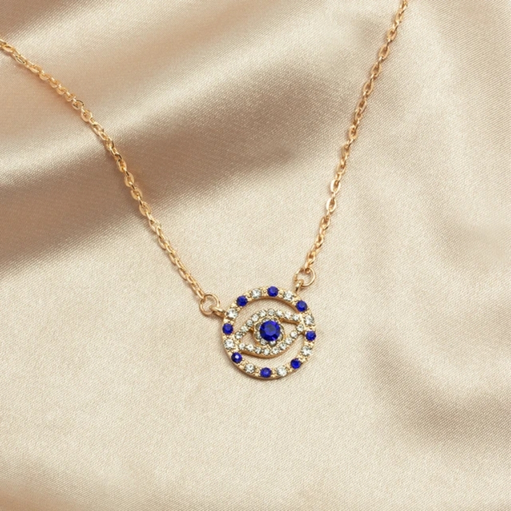 3 Pack Nazar Rhinestone Medallion